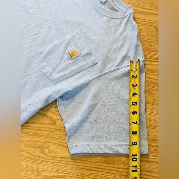 Carhartt Shirt Adult Medium Blue Short Sleeve Tee Crewneck Workwear Men’s - Picture 5 of 8